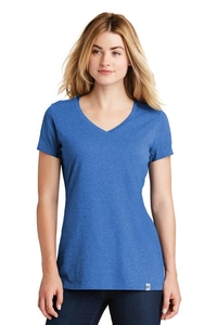 LNEA101 - New Era  Ladies Heritage Blend V Neck Tee