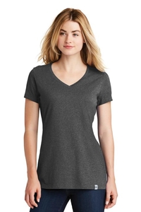LNEA101 - New Era Ladies Heritage Blend V Neck Tee