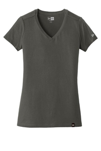 LNEA101 - New Era Ladies Heritage Blend V Neck Tee