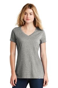 LNEA101 - New Era Ladies Heritage Blend V Neck Tee