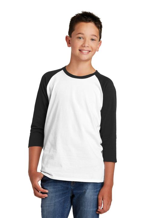 DT6210Y - District Youth Very Important Tee 3/4 Sleeve