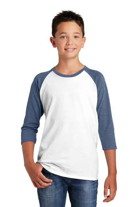 DT6210Y - District Youth Very Important Tee 3/4 Sleeve