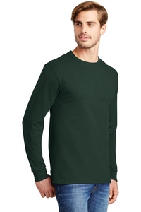 5586 - Hanes - Tagless 100% Cotton Long Sleeve T-Shirt. 5586