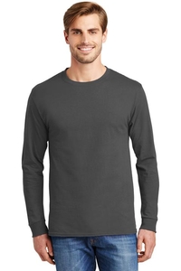 5586 - Hanes - Tagless 100% Cotton Long Sleeve T-Shirt. 5586
