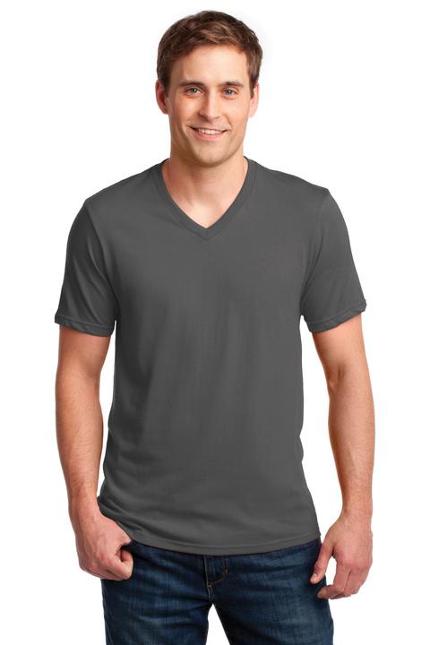 982 - Anvil 100% Combed Ring Spun Cotton V Neck T Shirt