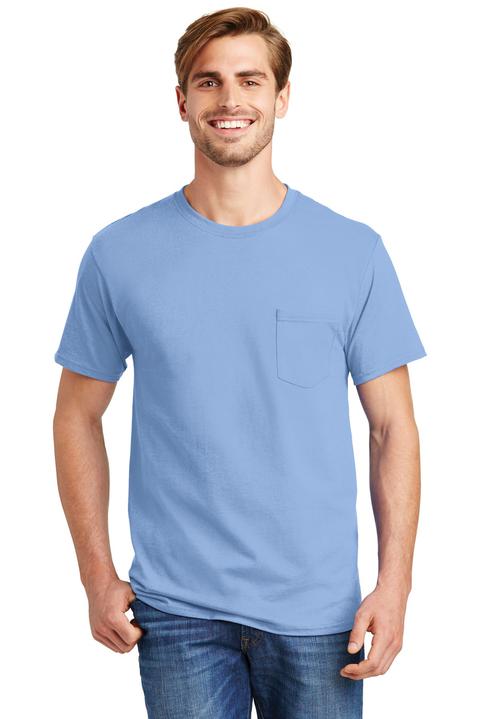 5590 - Hanes - Tagless 100%  Cotton T-Shirt with Pocket.  5590