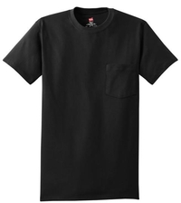 5590 - Hanes - Tagless 100% Cotton T-Shirt with Pocket. 5590