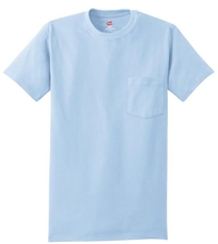 5590 - Hanes - Tagless 100%  Cotton T-Shirt with Pocket.  5590