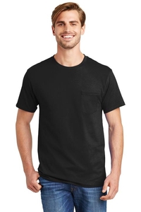 5590 - Hanes - Tagless 100% Cotton T-Shirt with Pocket. 5590
