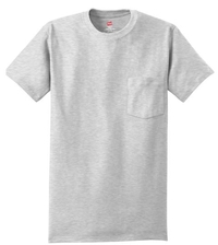 5590 - Hanes - Tagless 100%  Cotton T-Shirt with Pocket.  5590