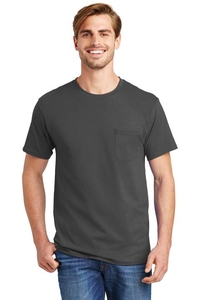 5590 - Hanes - Tagless 100% Cotton T-Shirt with Pocket. 5590