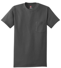 5590 - Hanes - Tagless 100% Cotton T-Shirt with Pocket. 5590