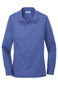 RH470 - Red House Ladies Long Sleeve Nailhead Non Iron Shirt
