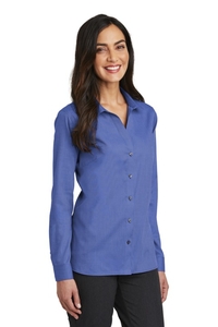 RH470 - Red House Ladies Long Sleeve Nailhead Non Iron Shirt
