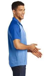 ST641 - Sport-Tek PosiCharge RacerMesh Raglan Heather Block Polo