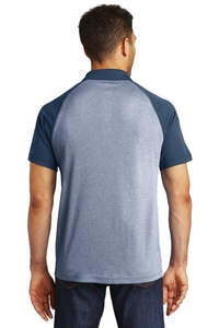 ST641 - Sport-Tek PosiCharge RacerMesh Raglan Heather Block Polo