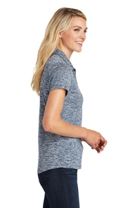 LST590 - Sport-Tek Ladies PosiCharge Electric Heather Polo