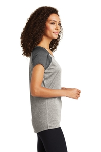 LST362 - Sport-Tek Ladies Heather On Heather Contender Scoop Neck Tee