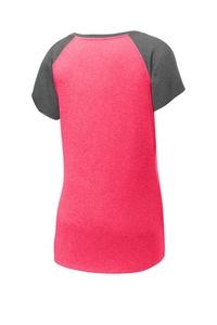 LST362 - Sport-Tek Ladies Heather On Heather Contender Scoop Neck Tee