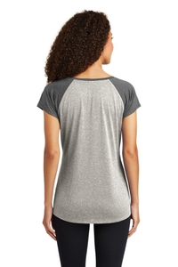 LST362 - Sport-Tek Ladies Heather On Heather Contender Scoop Neck Tee