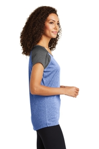LST362 - Sport-Tek Ladies Heather On Heather Contender Scoop Neck Tee