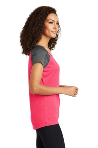 LST362 - Sport-Tek Ladies Heather On Heather Contender Scoop Neck Tee