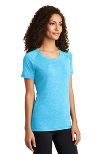 LST400 - Sport-Tek Ladies PosiCharge Tri Blend Wicking Scoop Neck Raglan Tee