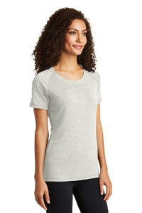 LST400 - Sport-Tek Ladies PosiCharge Tri Blend Wicking Scoop Neck Raglan Tee