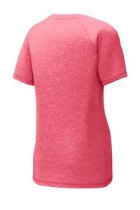 LST400 - Sport-Tek Ladies PosiCharge Tri Blend Wicking Scoop Neck Raglan Tee