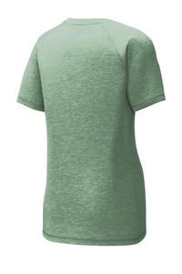 LST400 - Sport-Tek Ladies PosiCharge Tri Blend Wicking Scoop Neck Raglan Tee