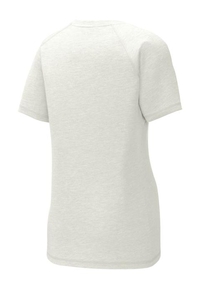 LST400 - Sport-Tek Ladies PosiCharge Tri Blend Wicking Scoop Neck Raglan Tee