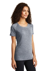 LST400 - Sport-Tek Ladies PosiCharge Tri Blend Wicking Scoop Neck Raglan Tee