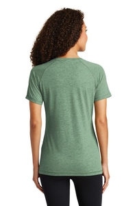 LST400 - Sport-Tek Ladies PosiCharge Tri Blend Wicking Scoop Neck Raglan Tee