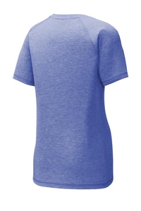 LST400 - Sport-Tek Ladies PosiCharge Tri Blend Wicking Scoop Neck Raglan Tee