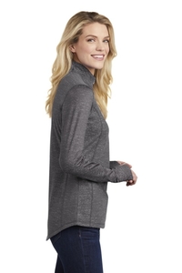 LST855 - Sport-Tek Ladies Sport Wick Stretch Reflective Heather 1/2 Zip Pullover