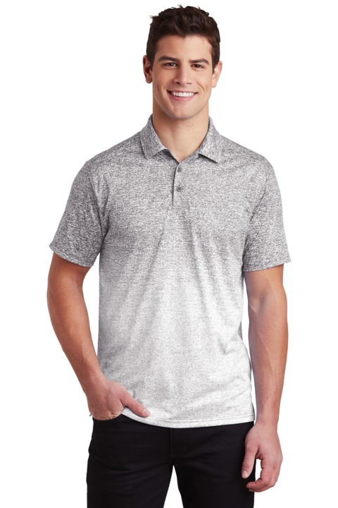 ST671 - Sport-Tek Ombre Heather Polo