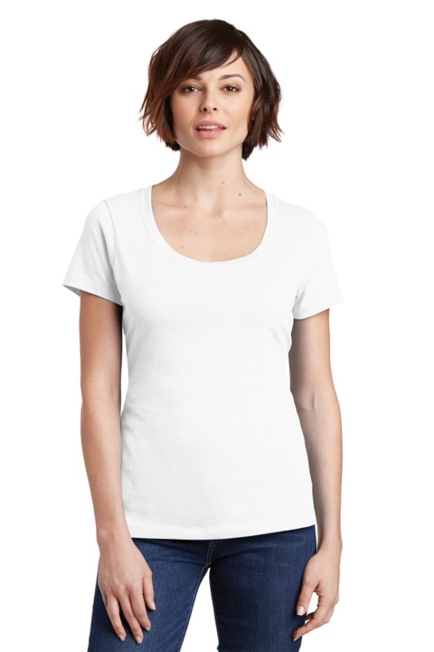 DM106L - District Women's Perfect Weight Scoop Tee