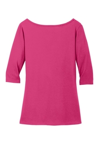 DM107L - District Women's Perfect Weight 3/4 Sleeve Tee