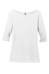 DM107L - District Women's Perfect Weight 3/4 Sleeve Tee