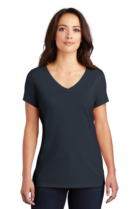 DM1350L - District Women's Perfect Tri V Neck Tee