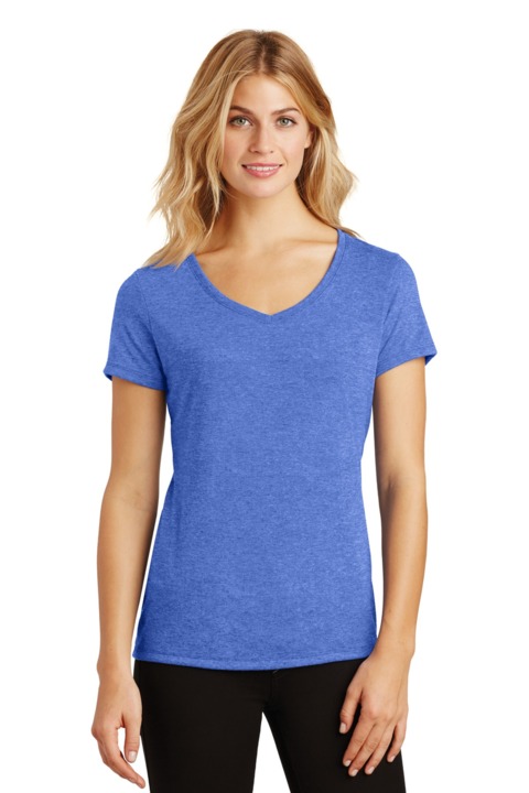 DM1350L - District Women's Perfect Tri V Neck Tee