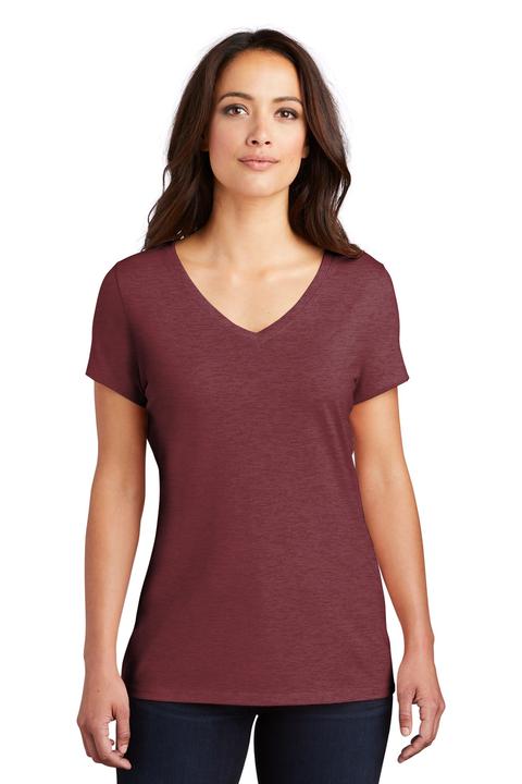 DM1350L - District Women's Perfect Tri V Neck Tee
