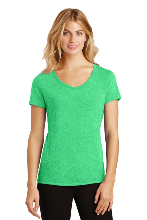 DM1350L - District Women's Perfect Tri V Neck Tee