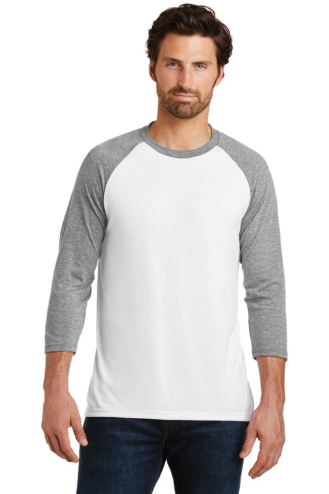 DM136 - District Perfect Tri 3/4 Sleeve Raglan