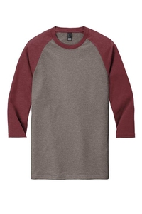 DM136 - District Perfect Tri 3/4 Sleeve Raglan