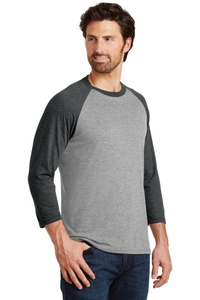 DM136 - District Perfect Tri 3/4 Sleeve Raglan