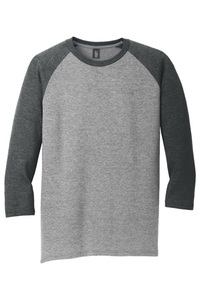 DM136 - District Perfect Tri 3/4 Sleeve Raglan