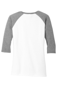 DM136L - District Women's Perfect Tri 3/4 Sleeve Raglan