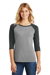 DM136L - District Women's Perfect Tri 3/4 Sleeve Raglan