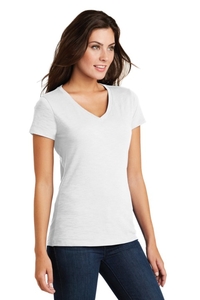 DM3501 - District Women's Super Slub V Neck Tee